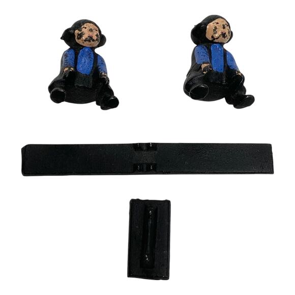 Vintage 1997 John Wright Cast Iron Amish Boys on Teeter Totter - A1041 - Picture 10 of 12